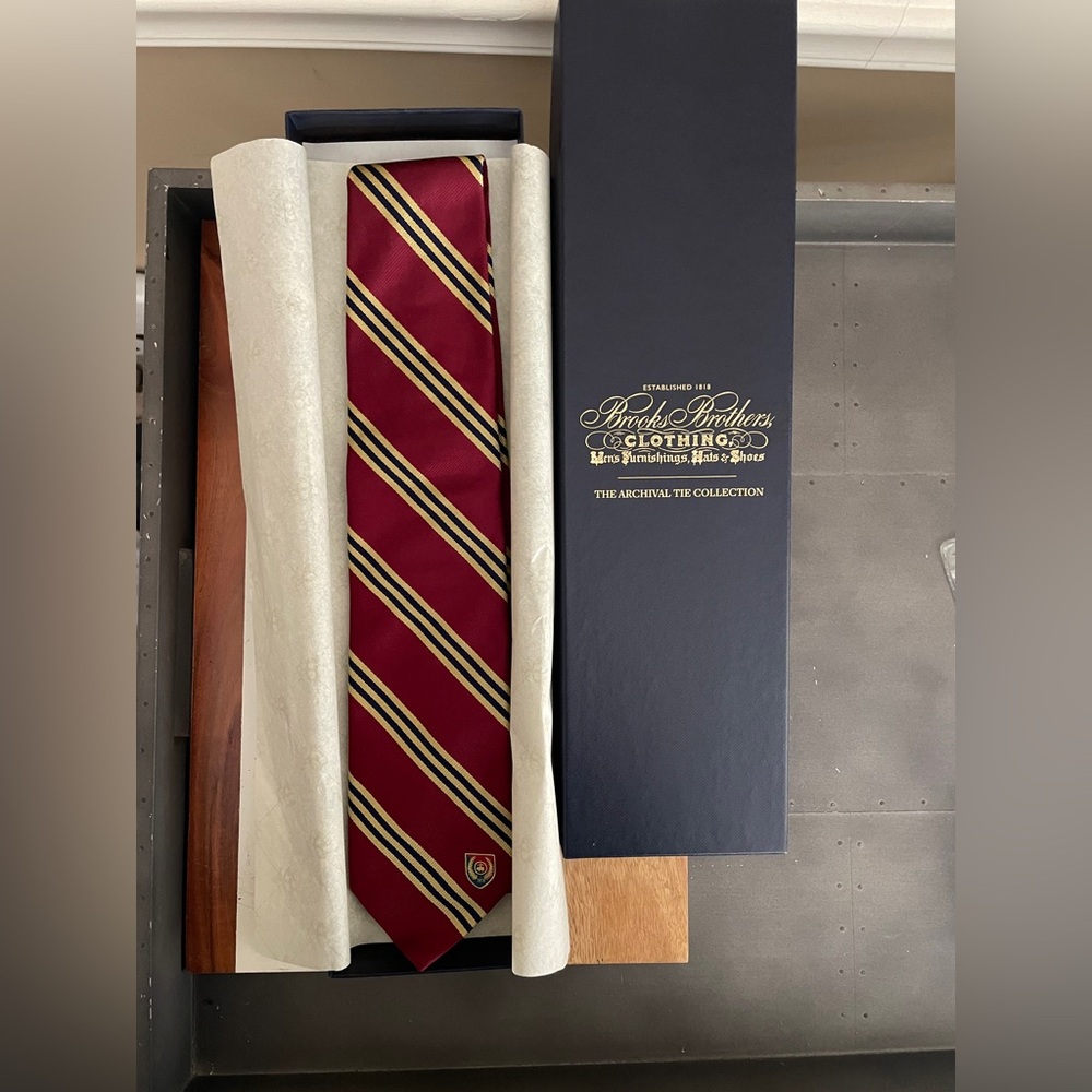 Brooks Brothers Classic Archival Tie Collection Red/Gold